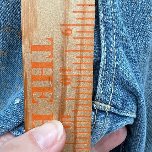 TRUE RELIGION Speckled Hen woman mid rise slim boyfriend cotton denim jean 30 - Picture 7 of 15